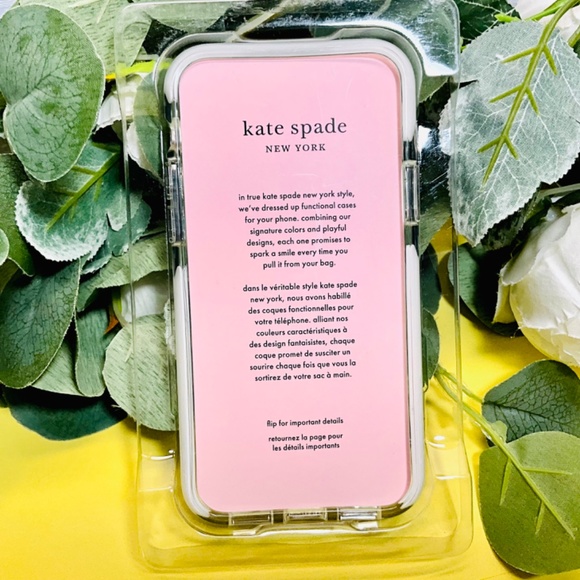 iPhone 11 Pro case ~ KATE SPADE Black and White Floral Phone Case - Picture 2 of 5